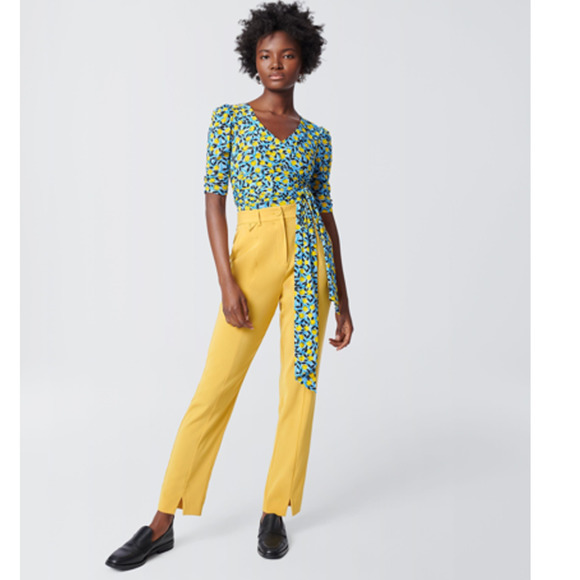 DVF DIane Von Furstenberg NWT Wilder Syllo Trouser Pant sz 16 - Picture 1 of 10